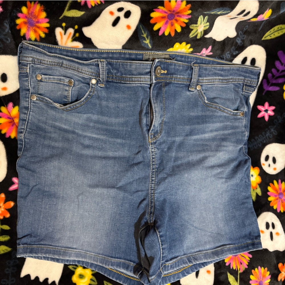 Torrid Blue Denim with Gold Stitching